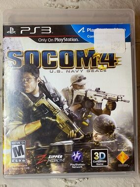 SOCOM 4: U.S. Navy Seals PS3 PlayStation 3 With Manual Tested Working